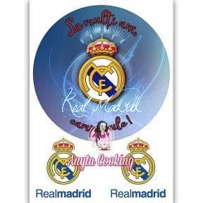 Imagine Comestibila " Fotbal37 REAL MADRID " - Anyta Cooking - Anyta Cooking