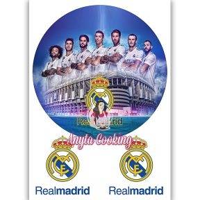 Imagine Comestibila " Fotbal38 REAL MADRID " - Anyta Cooking - Anyta Cooking
