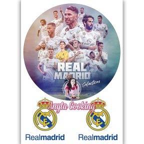 Imagine Comestibila " Fotbal39 REAL MADRID " - Anyta Cooking - Anyta Cooking