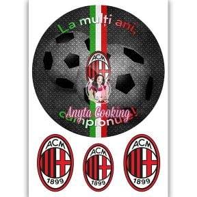 Imagine Comestibila " Fotbal4 AC MILAN " - Anyta Cooking - Anyta Cooking