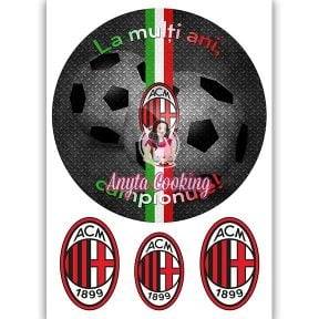 Imagine Comestibila " Fotbal4 AC MILAN " - Anyta Cooking