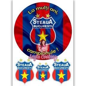 Imagine Comestibila " Fotbal40 STEAUA BUCURESTI " - Anyta Cooking