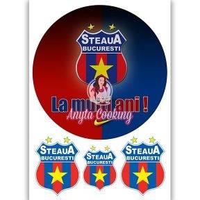 Imagine Comestibila " Fotbal42 STEAUA BUCURESTI " - Anyta Cooking - Anyta Cooking