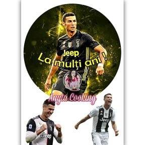 Imagine Comestibila " Fotbal46 CRISTIANO RONALDO CR7 " - Anyta Cooking - Anyta Cooking