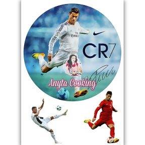 Imagine Comestibila " Fotbal47 CRISTIANO RONALDO CR7 " - Anyta Cooking - Anyta Cooking