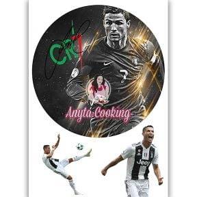 Imagine Comestibila " Fotbal48 CRISTIANO RONALDO CR7 " - Anyta Cooking - Anyta Cooking