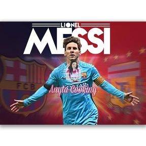 Imagine Comestibila " Fotbal51 LEO MESSI " - Anyta Cooking - Anyta Cooking