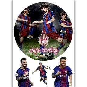 Imagine Comestibila " Fotbal53 LEO MESSI " - Anyta Cooking - Anyta Cooking