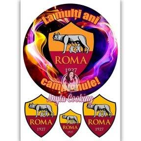 Imagine Comestibila " Fotbal6 AS ROMA " - Anyta Cooking