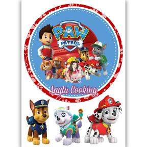 Imagine Comestibila " Patrula Catelusilor Paw Patrol 3 " - Anyta Cooking - Anyta Cooking