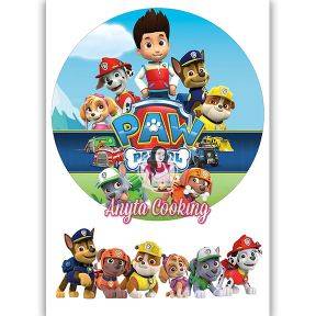 Imagine Comestibila " Patrula Catelusilor Paw Patrol 4 " - Anyta Cooking - Anyta Cooking