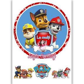Imagine Comestibila " Patrula Catelusilor Paw Patrol 5 " - Anyta Cooking - Anyta Cooking