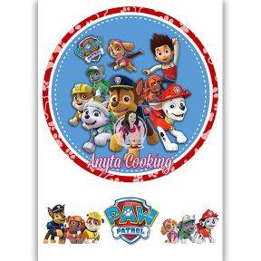 Imagine Comestibila " Patrula Catelusilor Paw Patrol 6 " - Anyta Cooking - Anyta Cooking	