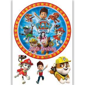 Imagine Comestibila " Patrula Catelusilor Paw Patrol 7 " - Anyta Cooking - Anyta Cooking