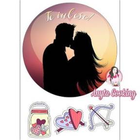 Imagine Comestibila " Valentines Day 12 " - Anyta Cooking - Anyta Cooking
