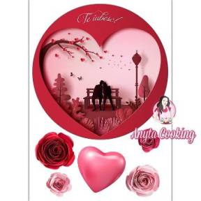 Imagine Comestibila " Valentines Day 17 " - Anyta Cooking - Anyta Cooking