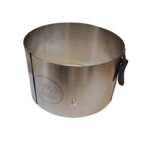 Inel reglabil rotund din inox cu clema 16-30Øcm x 11cm inalt - Anyta Cooking