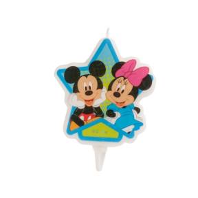 Lumânare – MICKEY SI MINNIE MOUSE 2D – 7,5 CM - Dekora