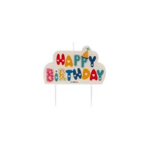Lumanare Happy Birthday 10X6CM - DeKora - Anyta Cooking	