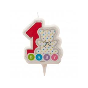 Lumanare pentru tort -MY FIRST BIRTHDAY 2D - 7,5CM- Dekora