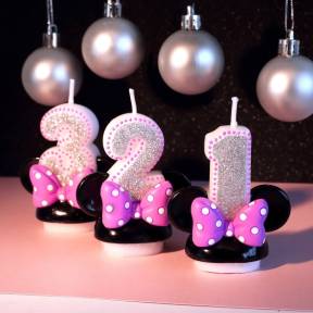 Lumanare 3D din Ceara - Minnie Mouse - Anyta Cooking - Anyta Cooking