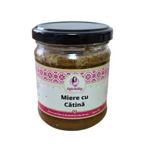 Miere cu cătină pudră 200g – Amestec natural artizanal în borcan de sticlă – Anyta Cooking