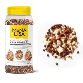 Mix de Mini Perle Ciocolata - CRISPEARLS - 425 g - Callebaut Mona Lisa - Anyta Cooking