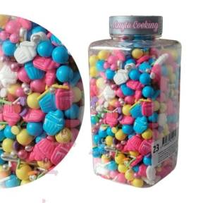 Mix Decor din Zahar/Sprinkles - 250 gr - NR-23 - Dr Gusto