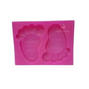 Mulaj din silicon - 2 Picioare - 5,5 x 7,5 cm - Cesil - Anyta Cooking