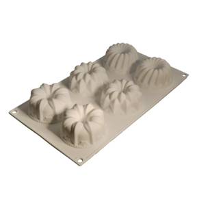Mulaj din silicon - 6 Forme Diverse - 7,5 cm - Cesil - Anyta Cooking