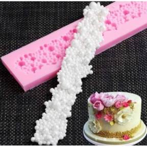 Mulaj din silicon - Banda de Perlute – 29 x 3 cm - Cesil - Anyta Cooking	