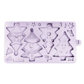 Mulaj din silicon - CHRISTMAS TREE CHARACTERS - 21 x 12 cm - Karen Davies - Anyta Cooking