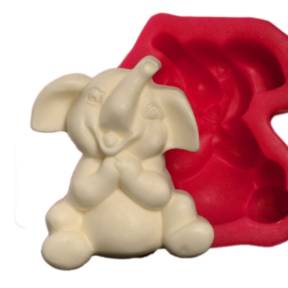 Mulaj din silicon – Elefant – 6 x 5 cm - Cesil