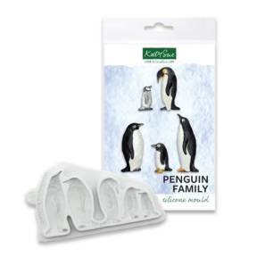 Mulaj din silicon - Familia Pinguin-Katy Sue - Anyta Cooking