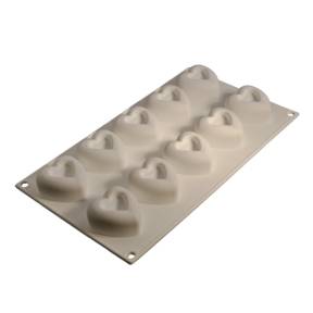 Mulaj din silicon - Inimi 10 cavitati - Cesil - Anyta Cooking	
