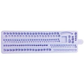 Mulaj din silicon - Banda Perle - PEARL BORDERS - 6,5 x 22 cm - Karen Davies