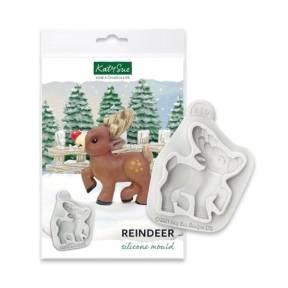 Mulaj din silicon - REINDEER - 5,9 x 5,1 cm - Katy Sue - Anyta Cooking