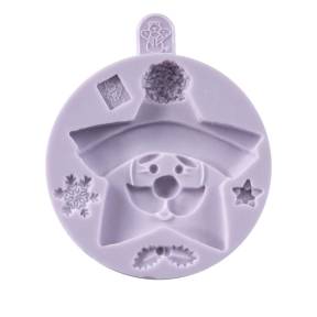 Mulaj din silicon - STEA&MOS CRACIUN- 9 × 9 cm-Karen Davies - Anyta Cooking