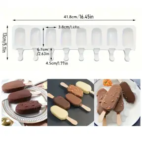 Mulaj din silicon mini inghetata 8 cavitati - 3,8 x 6,7 cm