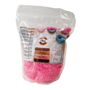 Perlute din Orez Expandat in Ciocolata - Roz/Zmeura - 4mm - 1 kg - MEGA - Anyta Cooking