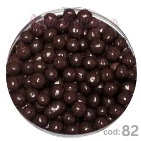 Orez Extrudat Glazurat cu Ciocolata veritabila Neagra cu gust de CAFEA - 4mm - 100 gr - Anyta Cooking