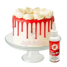 Glazura de ciocolata - Cake Drip - ROSU - 130g - Pastry Colours