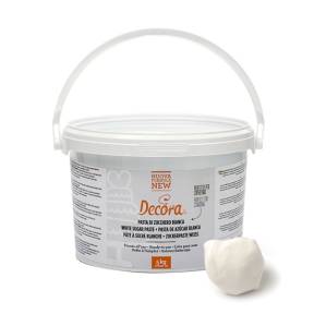 Pastă de zahăr (Fondant) alb - New Formula -5 kg - Decora