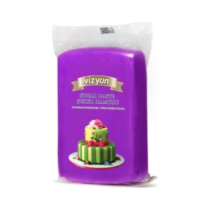 Pastă de zahăr (Fondant) - MOV INCHIS Magenta - 1kg - VIZYON (EXP: 06.2024)