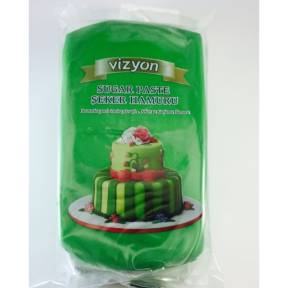Pastă de zahăr (Fondant) - VERDE INCHIS- 1kg - VIZYON