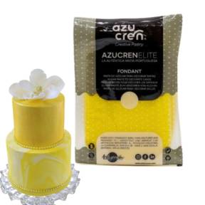 Pasta de Zahar Fondant Elite 3in1 (Acoperit,Modelare,Flori) - GALBEN - 1kg - AzuCren
