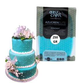 Pasta de Zahar Fondant Elite 3in1 (Flori,Acoperit,Modelare) - ALBASTRU CER - 250 gr - AzuCren