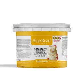 Pasta de Zahar  – GALBEN INCHIS - 1 kg - Blue Bead - Anyta Cooking