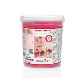 Pasta de Zahar pentru modelare figurine,flori  - 1 kg - FUCHSIA - Saracino - Anyta Cooking 