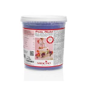Pasta de Zahar pentru modelare figurine,flori  - 1 kg - LILIAC/VIOLA - Saracino - Anyta Cooking 